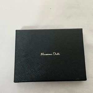 NEW Massimo Dutti box empty box wallet mens